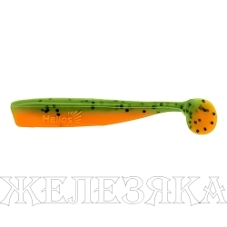 Виброхвост несъедоб. Chebak 3,15"/8 см Pepper Green & Orange 100шт. (HS-3-018-N) Helios