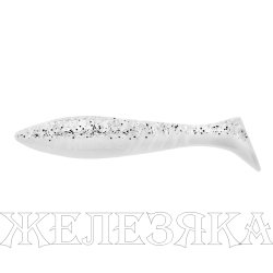 Виброхвост Slash 2,64"/6,7 см White & Sparkles 10шт. (HS-19-002) Helios