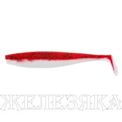 Виброхвост Trofey 5.5"/14см Red & White 4шт. (HS-25-003) Helios
