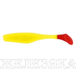 Виброхвост Vigor 3,75"/9.5 см Acid lemon & Red 7шт. (HS-6-029) Helios