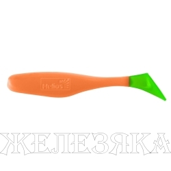 Виброхвост Vigor 3,75"/9.5 см Orange & Green 7шт. (HS-6-025) Helios