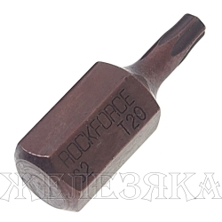 Вставка TORX T20x30ммL,10мм ROCKFORCE /1/10/100