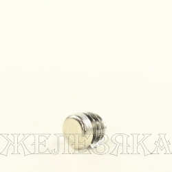 Заглушка пластик круглая d=16 хром ILT