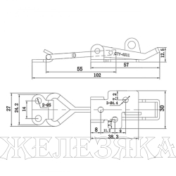 Зажим стягивающий усилие 100кг UMC-4011