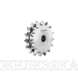 Звездочка без ступицы под расточку для цепи 08B-2, 1/2" x 5/16", Z=18 CD09018, CD09018-ISKRA