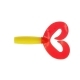 Твистер несъедоб. Credo Double Tail 2,95"/7,5 см Yellow RT 100шт. (HS-12-038-N) Helios
