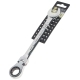 Ключ комбинированный 17мм ER-61017H трещоточный шарнирный (на держателе) ЭВРИКА /1/5/100