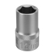 Головка торцевая, 14 мм, 6-гранная, CrV, под квадрат 1/2"// Stels