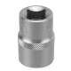 Головка торцевая, 19 мм, 6-гранная, CrV, под квадрат 1/2"// Stels