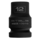 Головка ударная шестигранная, 12 мм, 1/2", CrMo// Stels