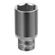 Головка торцевая удлиненная, 32 мм, 6-гранная, CrV, под квадрат 1/2"// Stels