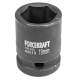 Головка торцевая 19мм 1/2" 6-гранная ударная L=40мм FORCEKRAFT FK-44519 /1/225