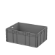 Ящик полимерный (евроконтейнер) EC-8632.3 800х600х320мм серый, открытые ручки