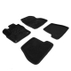 Коврики автомобильные FORD Focus3 (2011-2015) (МКПП) текстильные 3D черные к-т
