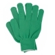 Перчатки нейлоновые с ПВХ точечным покрытием зеленые 13 класс р.L СИБРТЕХ