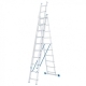 Лестница-стремянка 10 ступеней трехсекционная 2.79-6.45м