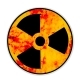 Наклейка Радиация 13*13см