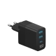 Устройство зарядное для мобильных устройств Deppa USB A + USB-C PD QC 3.0 30W черный