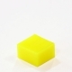 Колпачок кнопки 12.2х7.0х11.0/3.4х3.4мм прямоугольный пластик желтый