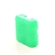 Колпачок кнопки 10.0х10.0х3.2/3.8х3.0мм квадратный пластик зеленый