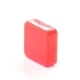 Колпачок кнопки 10.0х10.0х3.2/3.5х4.0мм квадратный пластик красный
