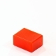 Колпачок кнопки 15.0х7.4х11.0/3.2х3.2мм прямоугольный пластик красный