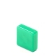 Колпачок кнопки 12.0х12.0х4.0/3.2х3.2мм квадратный пластик зеленый