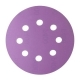 Круг абразивный D=125мм P240 8 отв.на ворс.подкладке Purple HANKO