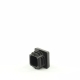 Заглушка пластик квадратная 20х20 практичная ILQ стенка 0.8-2.5 чёрная