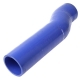 Патрубок МАЗ радиатора отводящий нижний синий силикон L=365мм,d=70х80мм,кривой ЕВРО-3