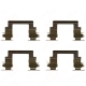 Пластины MITSUBISHI Lancer9 антискриповые колодок торм.передних (к-т на обе стороны) MASTERKIT