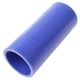 Патрубок МАЗ радиатора подводящий верхний синий силикон L=270мм d=42x52мм