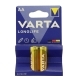 Батарейка АА VARTA LR6-BC2 LONGLIFE 2шт