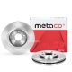Диск тормозной MERCEDES W211 2.4-3.2CDi 03> передний (к-т 2шт) METACO