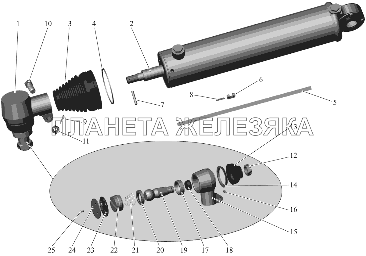 Цилиндр 151-3405005 (до сентября 2006г.) МАЗ-103 (2011)