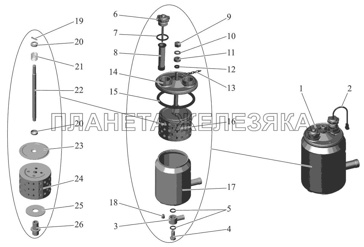 Бак масляный 101-3410008 МАЗ-103 (2011)