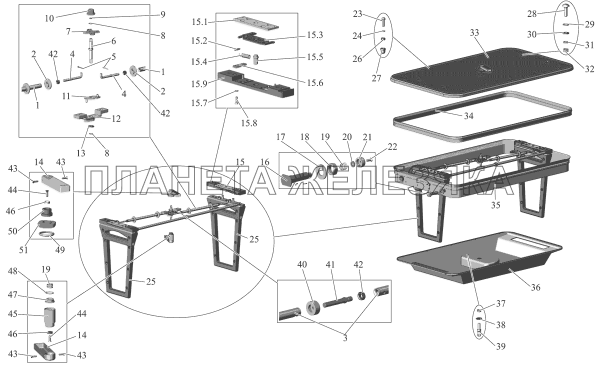 Люк аварийный 101-5713010 МАЗ-103 (2011)