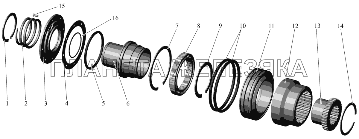 Механизм блокировки 103-2409010 (до июня 2003г.) МАЗ-103 (2011)