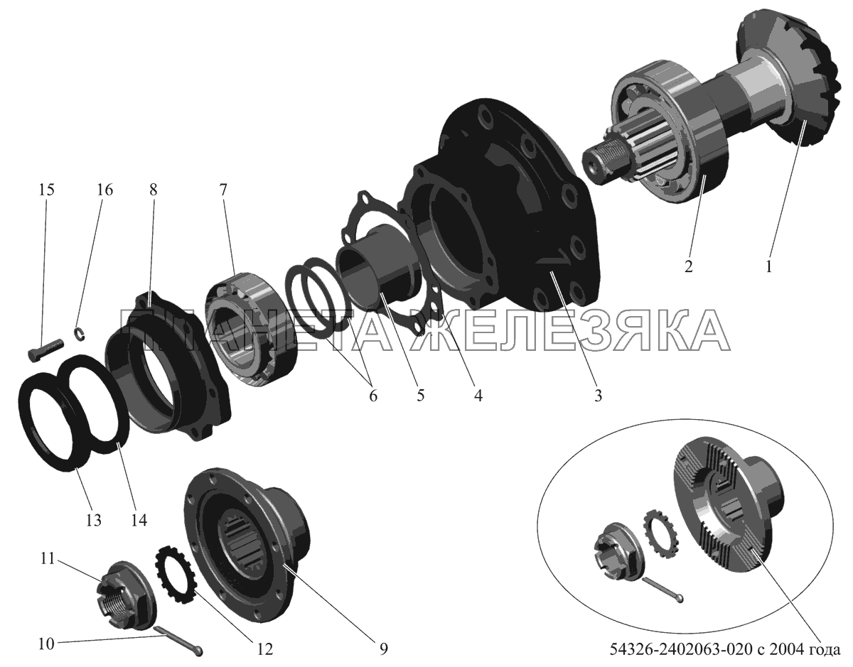 Шестерня ведущая 103-2402021 (до июня 2003г.) МАЗ-103 (2011)