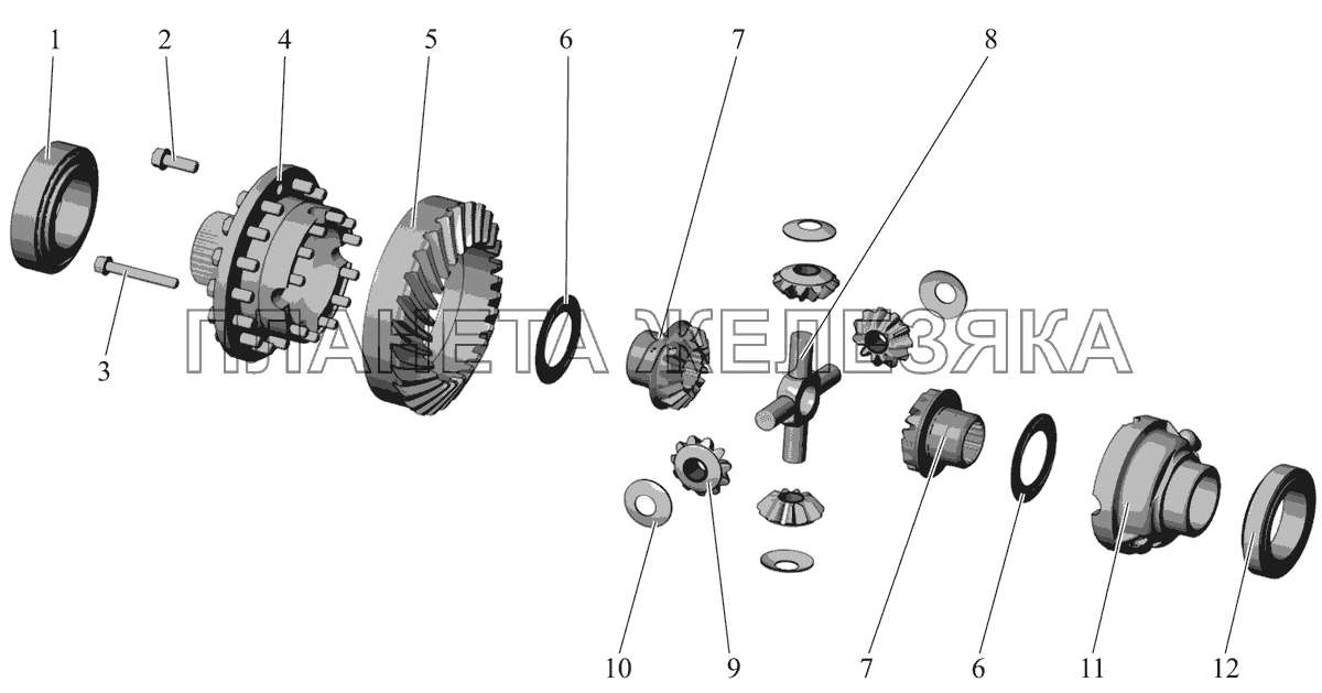 Дифференциал 103-2403010, 103-2403010-10 (c июня 2003г.) МАЗ-103 (2011)