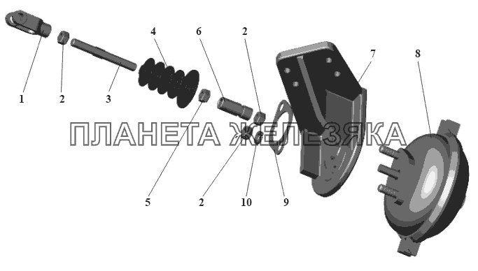 Камера привода сцепления 64229-1602705 МАЗ-104 (2011)