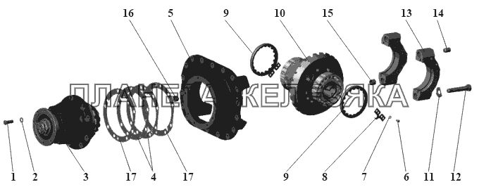 Редуктор заднего моста 102-2402010 МАЗ-104 (2011)