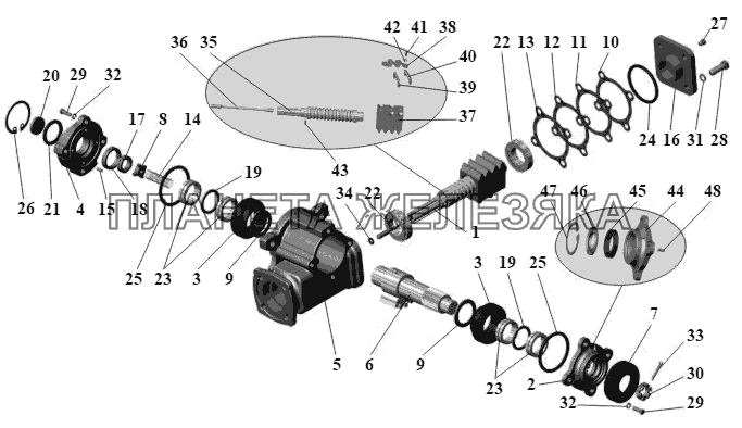 Механизм рулевой 64229-3401005-01 МАЗ-104 (2011)