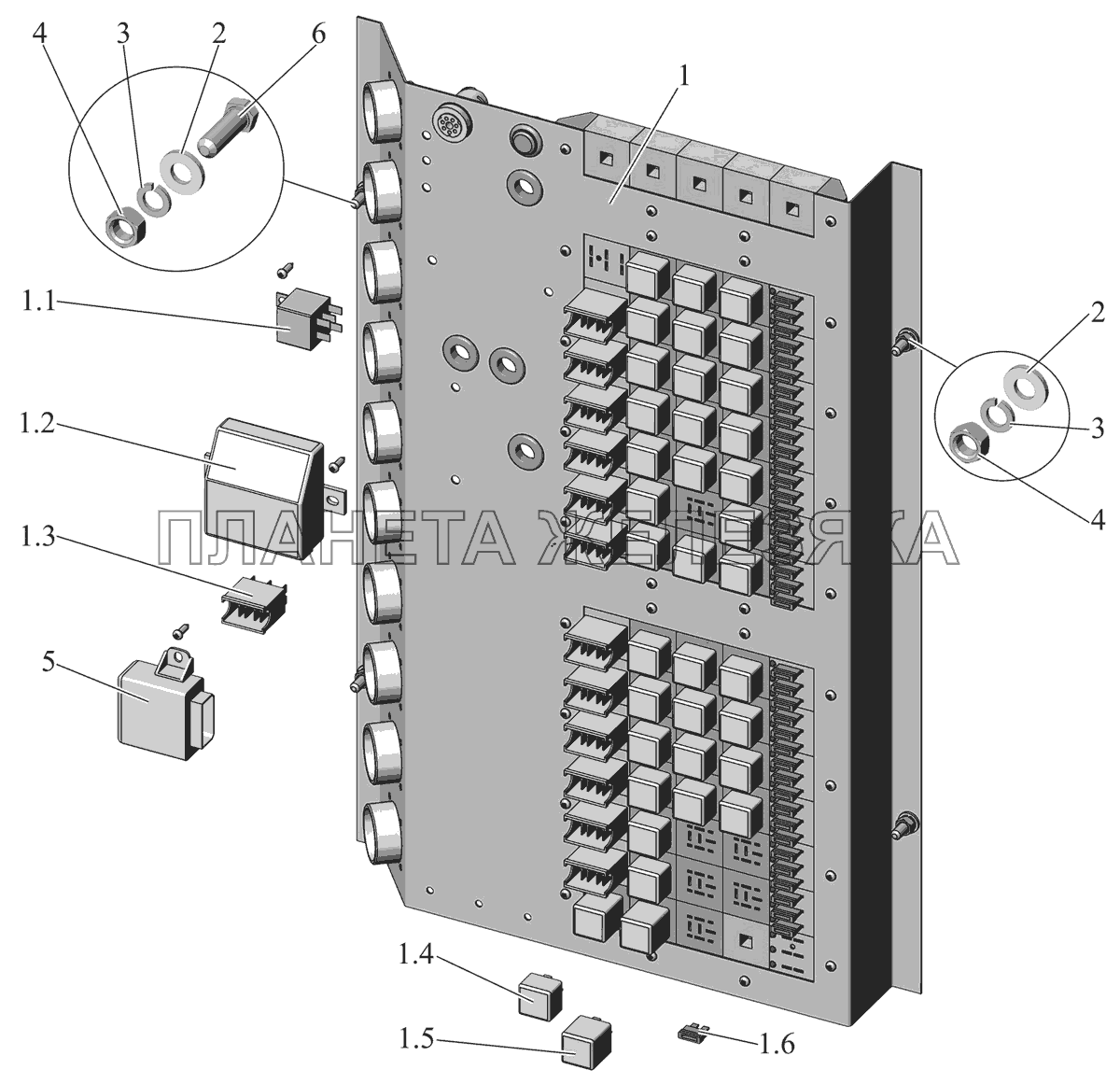 Установка блока коммутации 103-3700010 МАЗ-107 (2011)