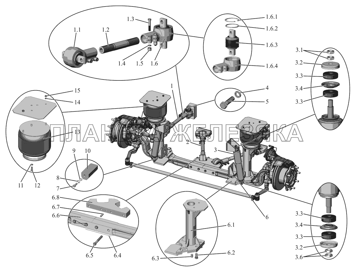 Подвеска передняя 206060-2900001 МАЗ-206/226