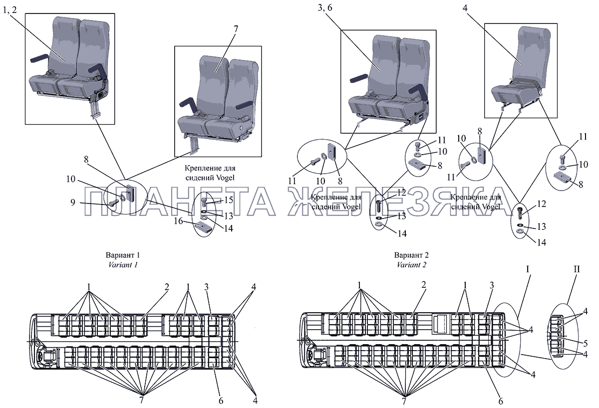 Установка сидений МАЗ-231