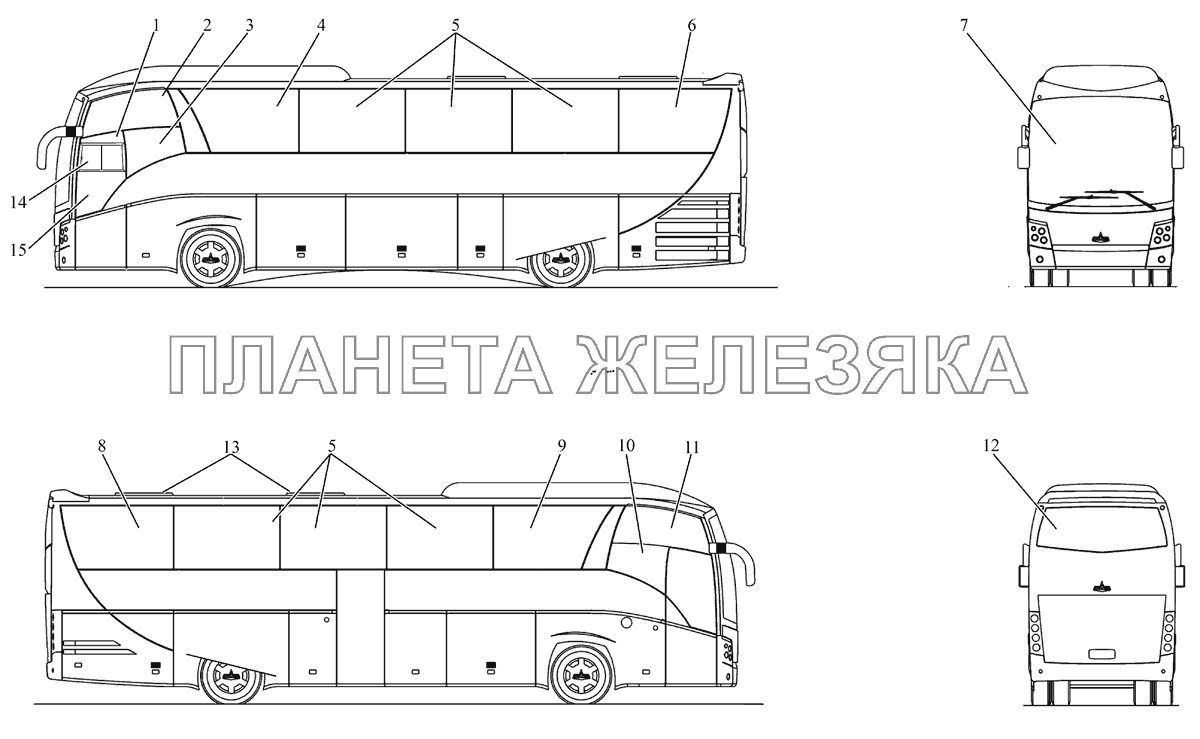 Остекление МАЗ-251