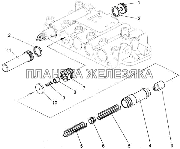 Клапан плавности амкодор