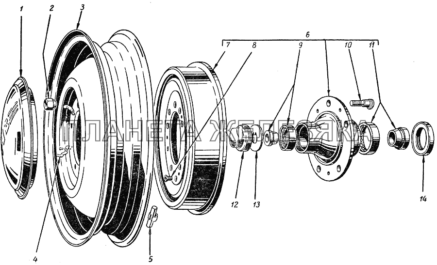 Ступицы передних колес. Колеса М20 Победа