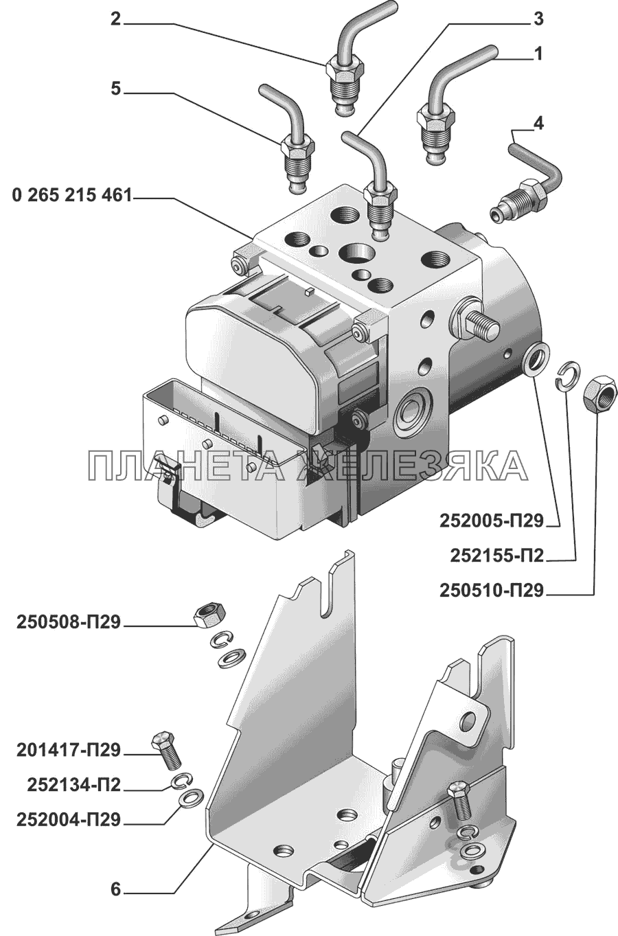 Установка гидроагрегата АБС ГАЗ-3102, 3110 (дополнение)